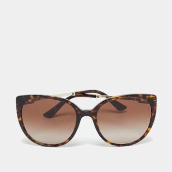 Pre Owned نظارة شمسية بلغاري 8251 عين القطة متدرجة بنيّة/سلحفاة