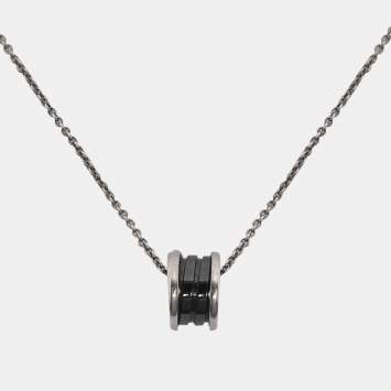 مملوكة مسبقًا Bvlgari B. Zero1 Save the Children Ceramic Sterling Silver Pendant Necklace