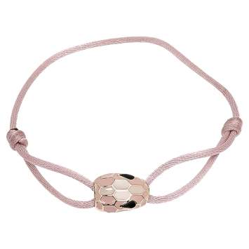 Pre Owned Bvlgari Gold Tone Serpenti Forever Corded Bracelet