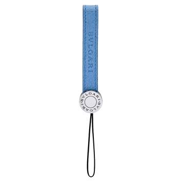 Pre Owned Bvlgari B-Zero 1 Blue Leather Phone Strap