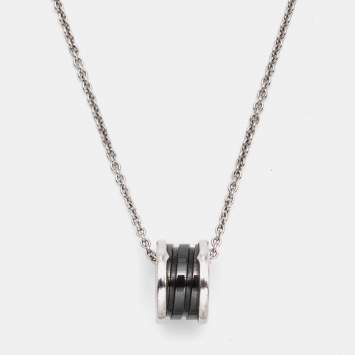 Bvlgari  B.Zero1 Save The Children Ceramic Sterling Silver Pendant Necklace