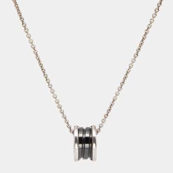 Bvlgari B.Zero1 Save The Children Ceramic Sterling Silver Pendant Necklace