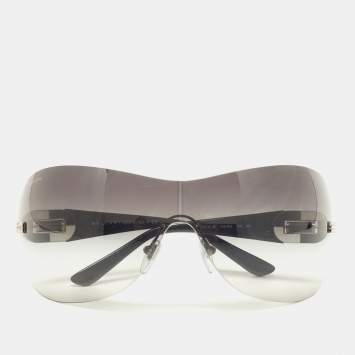 Bvlgari Black Gradient 6054-B Frameless Shield Sunglasses