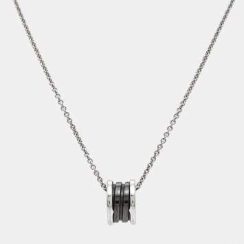 Bvlgari B.Zero1 Save The Children Ceramic Sterling Silver Pendant Necklace