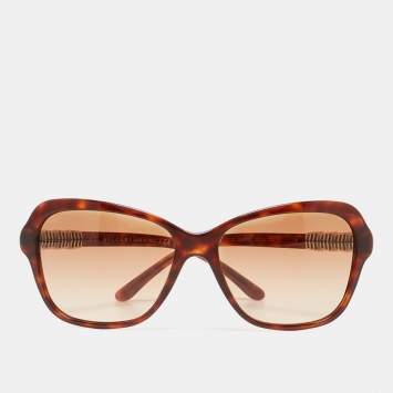Bvlgari Brown Gradient BV Crystals 8142-B Butterfly Sunglasses