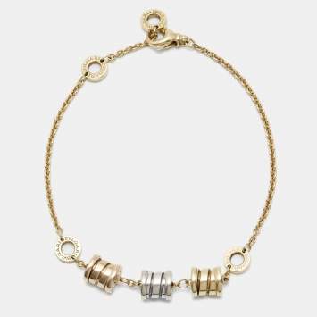 Pre Owned Bvlgari B.Zero1 18k Three Tone Gold Bracelet