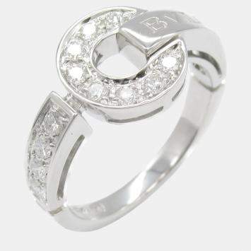 Bvlgari 18k White Gold Bvlgari Bvlgari Diamond Ring EU 49