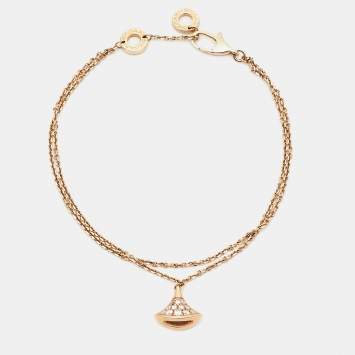 Bvlgari Divas' Dream Diamond 18k Rose Gold Bracelet SM