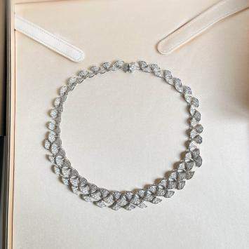 Bvlgari 18K White Gold, Diamond Layered Divas’ Dream Necklace