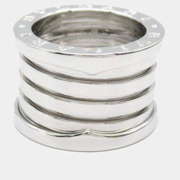 Bvlgari 18K White Gold B.Zero1 Band Ring EU 50