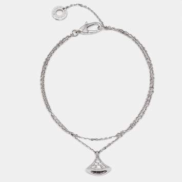 Bvlgari Divas' Dream Diamond 18k White Gold Charm Bracelet SM