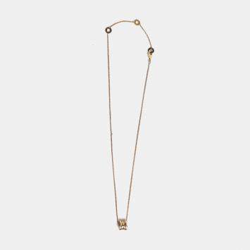 Bvlgari 18K Rose Gold B.Zero1 Pendant Necklace