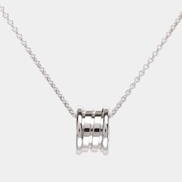 Bvlgari B.Zero1 18k White Gold Pendant Necklace