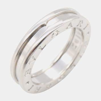 Bvlgari 18K White Gold B.Zero1 Band Ring EU 51