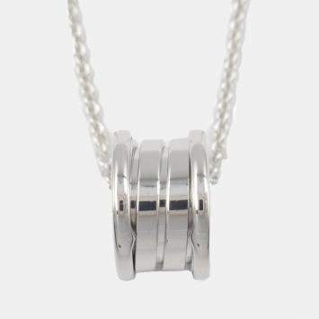 Bvlgari 18K White Gold Small B.zero1 Pendant Necklace