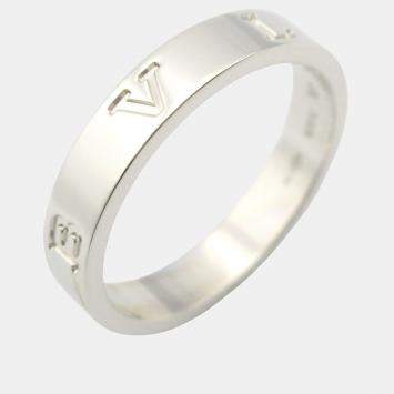 Bvlgari B.Zero1 18K White Gold Band Ring EU 54