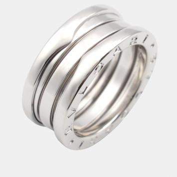 Bvlgari B.Zero1 18K White Gold Band Ring EU 51