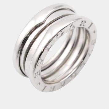 Bvlgari B.Zero1 18K White Gold Band Ring EU 52