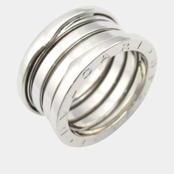Bvlgari B.Zero1 18K White Gold Band Ring EU 53