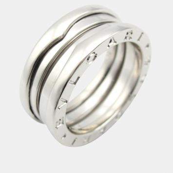 Bvlgari B.Zero1 18K White Gold Band Ring EU 52