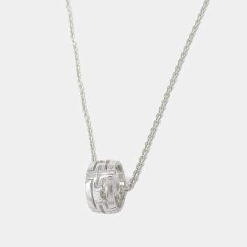 Bvlgari Parentesi 18K White Gold Pendant Necklace