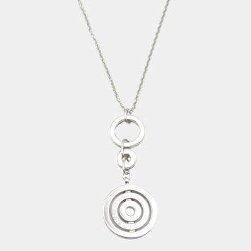Bvlgari Cerchi Astrale 18K White Gold Pendant Necklace