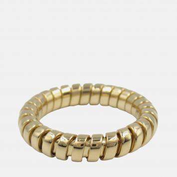 Bvlgari 18K Yellow Gold Tubogas Ring EU 52