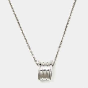 Bvlgari B.Zero1 18k White Gold Pendant Necklace