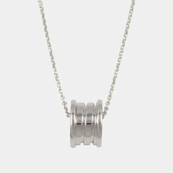 Bvlgari B-Zero1 18K White Gold Pendant Necklace 