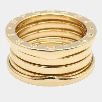 Bvlgari B-Zero1 4 Bands 18K Yellow Gold Ring EU 55