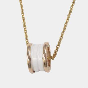 Pre Owned Bvlgari B.Zero1 18K Rose Gold, Ceramic Necklace