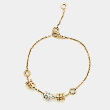 Pre Owned Bvlgari B.zero1 18K Three Tone Gold Bracelet