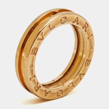 Pre Owned Bvlgari B.Zero1 1-Band 18k Rose Gold Ring Size 52