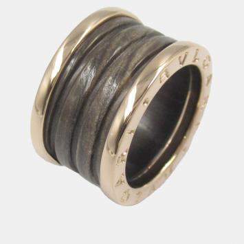 مملوكة مسبقًا Bvlgari B.zero1 18K Rose Gold and Ceramic Ring EU 48