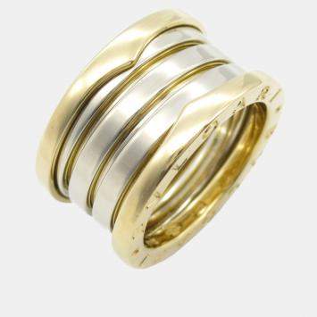 مملوكة مسبقًا Bvlgari B.zero1 18K Yellow and 18k White Gold Ring EU 50