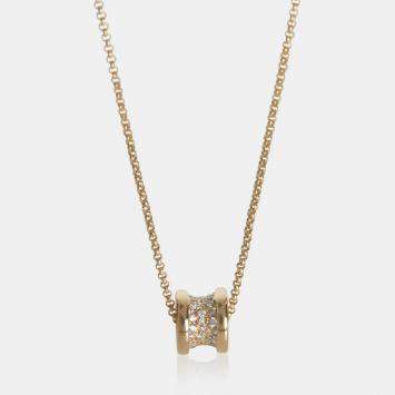 مملوكة مسبقًا Bvlgari B.Zero1 18K Yellow Gold, Diamond Necklace