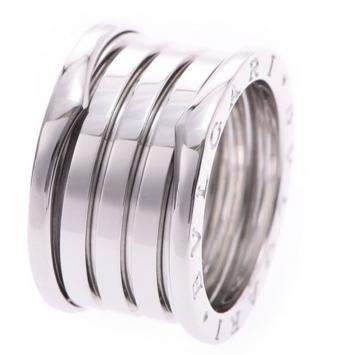 Pre Owned Bvlgari B.Zero1 4-Band 18k White Gold Band Ring Size 55
