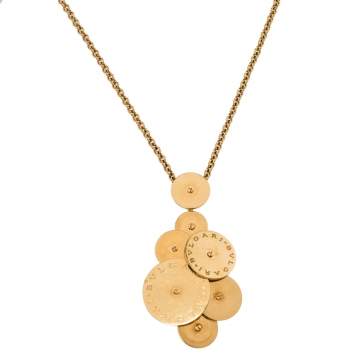 Pre Owned Bvlgari Cicladi 18K Yellow Gold Pendant Necklace