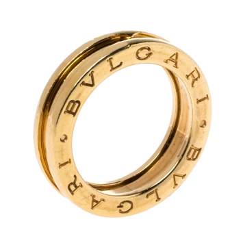 Pre Owned Bvlgari B.zero1 18K Yellow Gold One-Band Ring Size 51