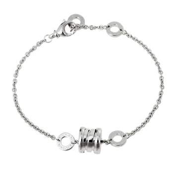 Pre Owned Bvlgari B.Zero1 18K White Gold Soft Bracelet