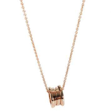 Pre Owned Bvlgari Bvlgari Bvlgari B.zero1 18K Rose Gold Necklace
