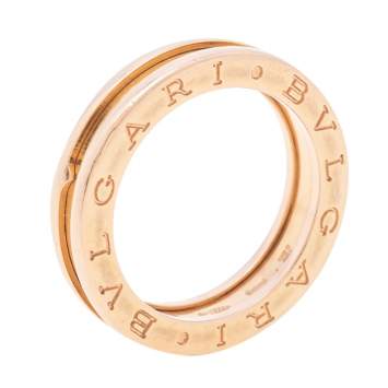 Pre Owned Bvlgari B.Zero1 18k Rose Gold 1-Band Ring Size 54 