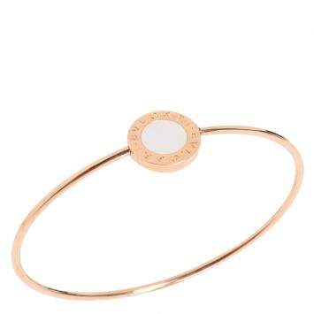 Pre Owned Bvlgari Bvlgari Bvlgari 18K Rose Gold Mother of Pearl Bracelet 15