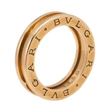 Pre Owned Bvlgari B.Zero1 18K Rose Gold 1-Band Ring Size 51