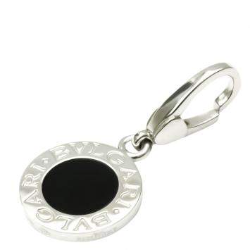 Pre Owned Bvlgari Bvlgari 18K White Gold Onyx Charms and Pendants