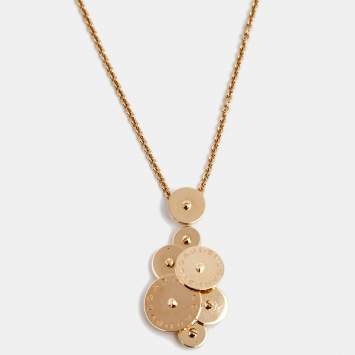 Pre Owned Bvlgari Cicladi 18K Yellow Gold Pendnat Necklace