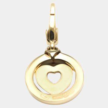 Pre Owned Bvlgari Tondo Heart 18K Yellow Gold Charms and Pendants