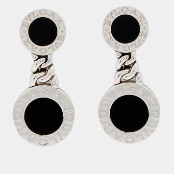 Bvlgari Bvlgari Onyx 18k White Gold Earrings