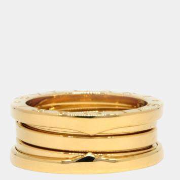 Pre Owned Bvlgari B.Zero1 18K Yellow Gold Ring EU 50