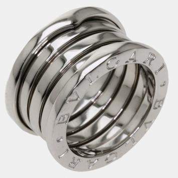 Pre Owned Bvlgari B.Zero1 18K White Gold Ring EU 49